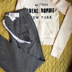 Abercrombie&fitch Gray Pants/ New With Tag